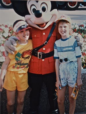 Audra, Mickey, and Sal at Disney World